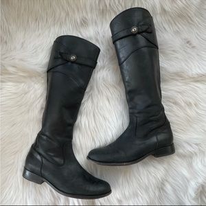 Frye Molly Button Knee High Leather Boots Size 7.5